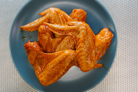 2kg Hähnchenflügel, halbiert, ohne spitzen, mariniert (Paprika)